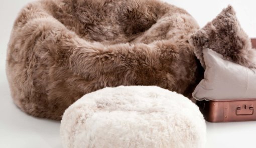 NZ SHEEPSKING BEANBAG