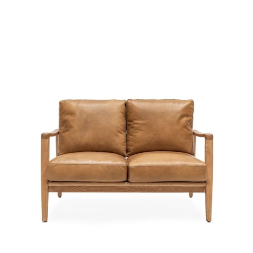CABANA TAN LEATHER SOFA