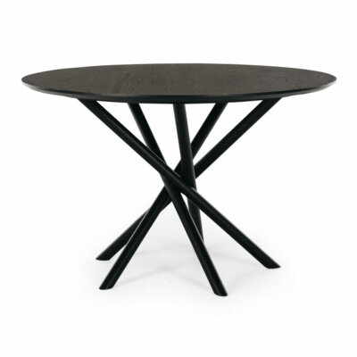 black round dining table