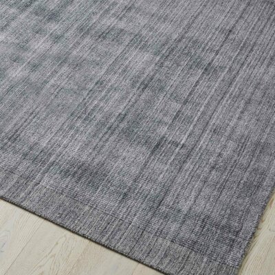 Travertine rug pewter
